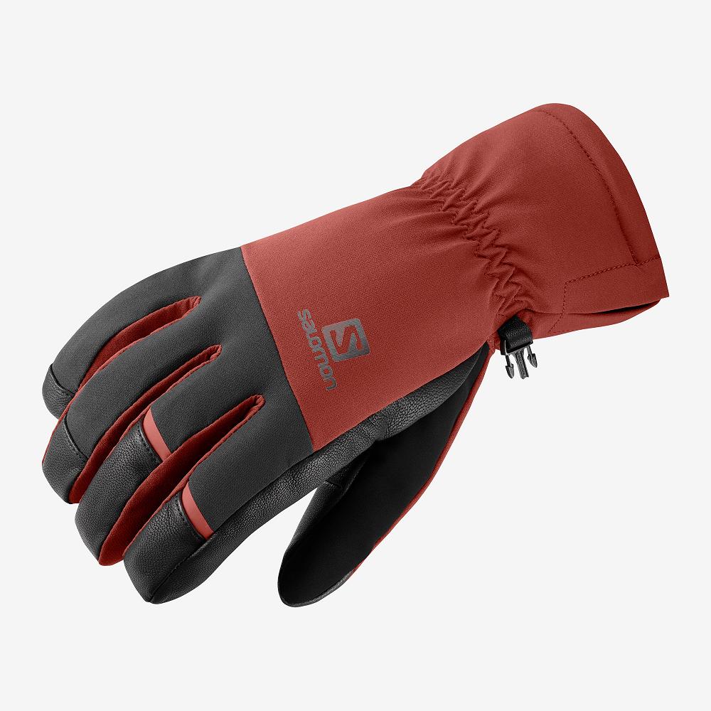 Salomon Singapore Mens Gloves - PROPELLER DRY M Red | 08259-CMXT